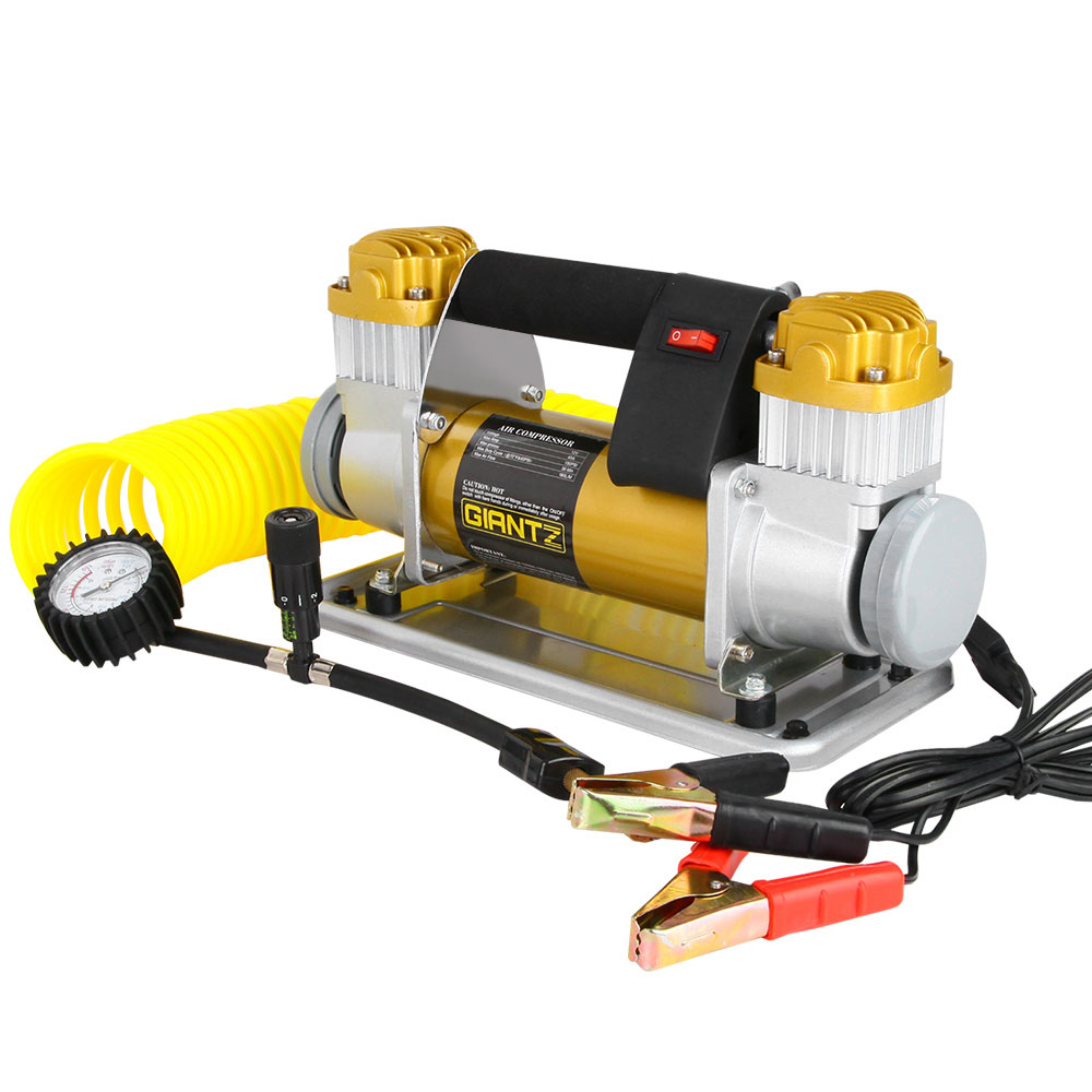 AC-200L-GD-00 Giantz Air Compressor 12V 4x4 Tyre 200L/MIN Deflator Inflator Car Truck Portable - Image 1