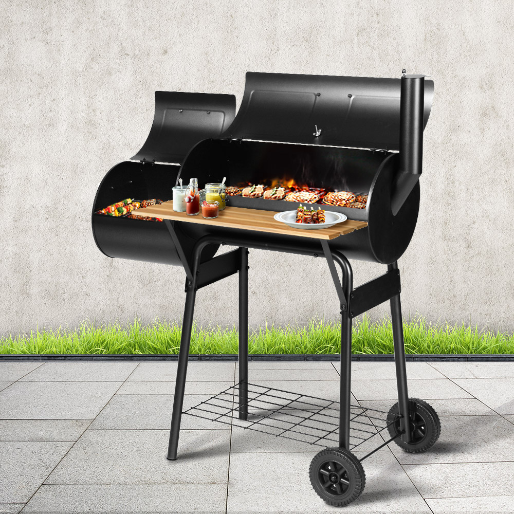 BBQ-SMOKER-OFFSET-202502281646-00 Grillz BBQ Grill 2-In-1 Offset Charcoal Smoker - Image 1