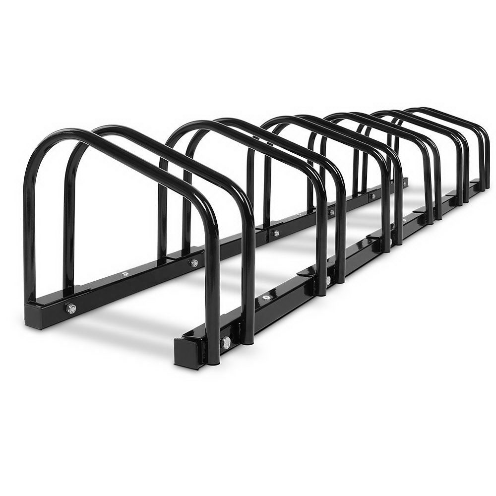 BIKE-6-BK-00 Weisshorn 6 Bike Stand Rack Bicycle Storage Floor Parking Holder Cycling Black - Image 1
