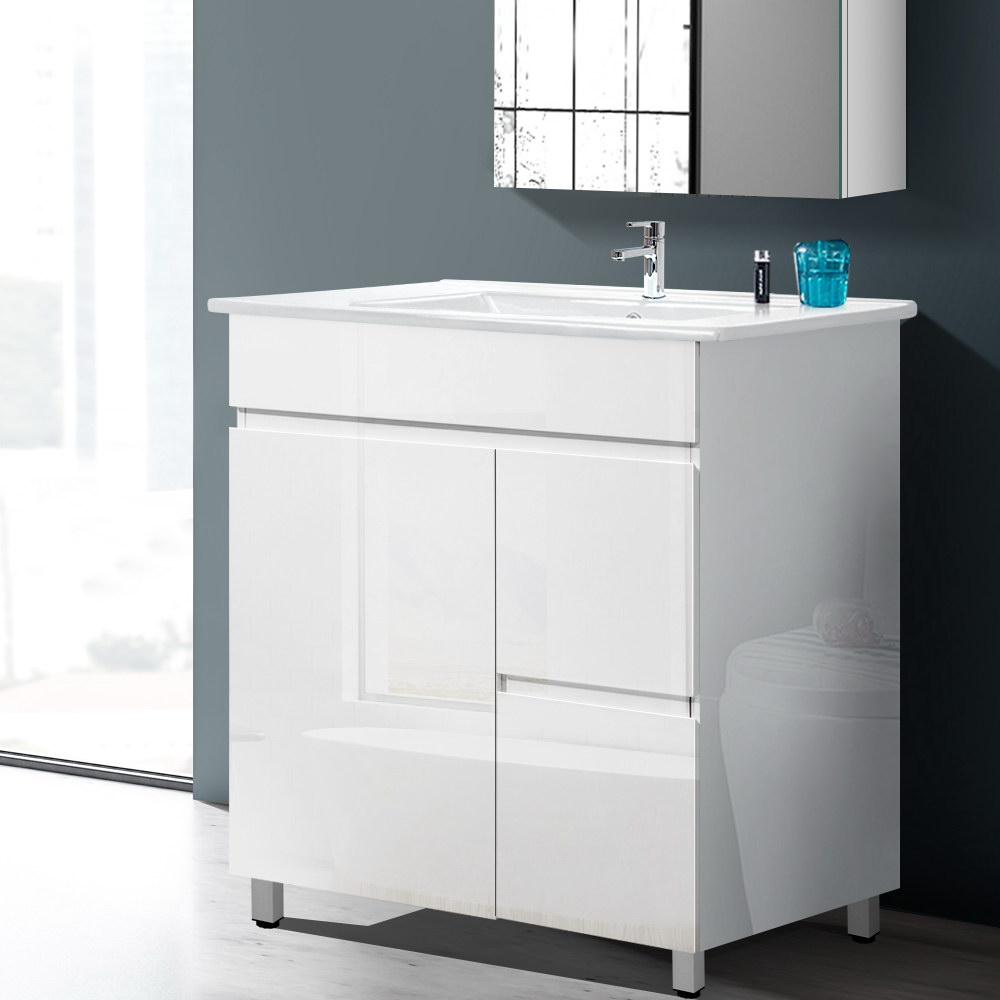 BV-YQ04-750-WH-ABC-18841-08 Cefito Vanity Unit 765mm Freestanding Basin Cabinet - Image 1
