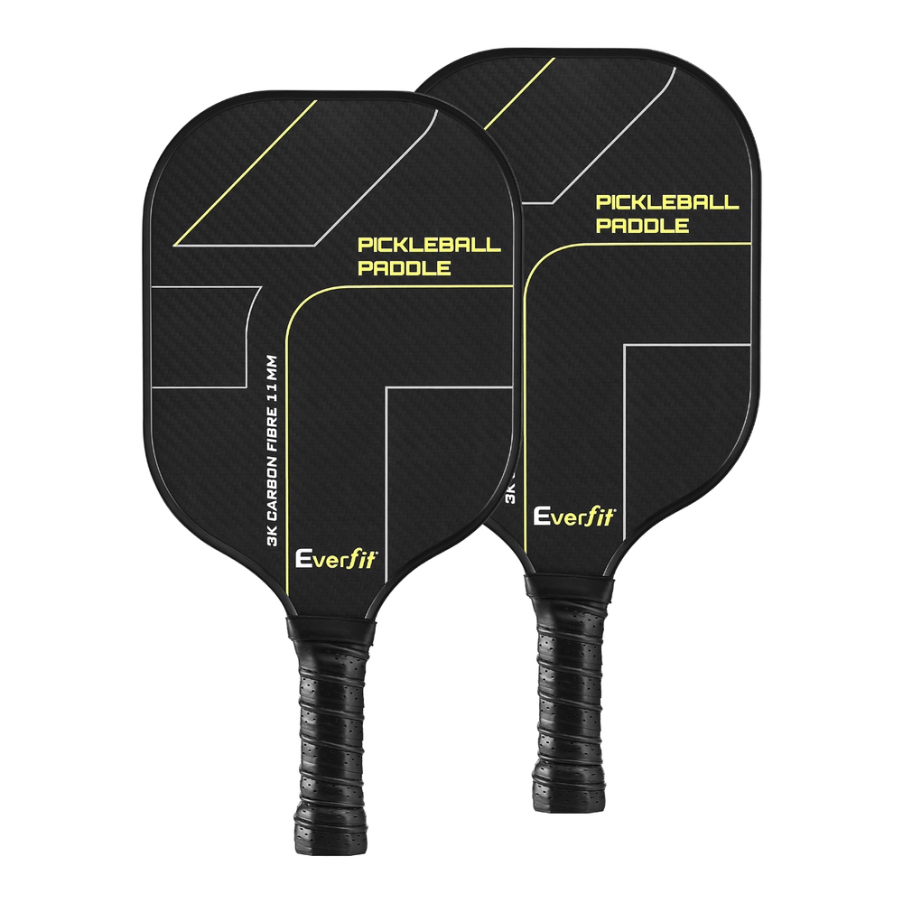 PB-B-PADDLE-BKX2-202506111510-00 Everfit 2PCS Pickleball Paddles Set Outdoor Pickle Balls Rackets with Cover Bag Training - Image 1