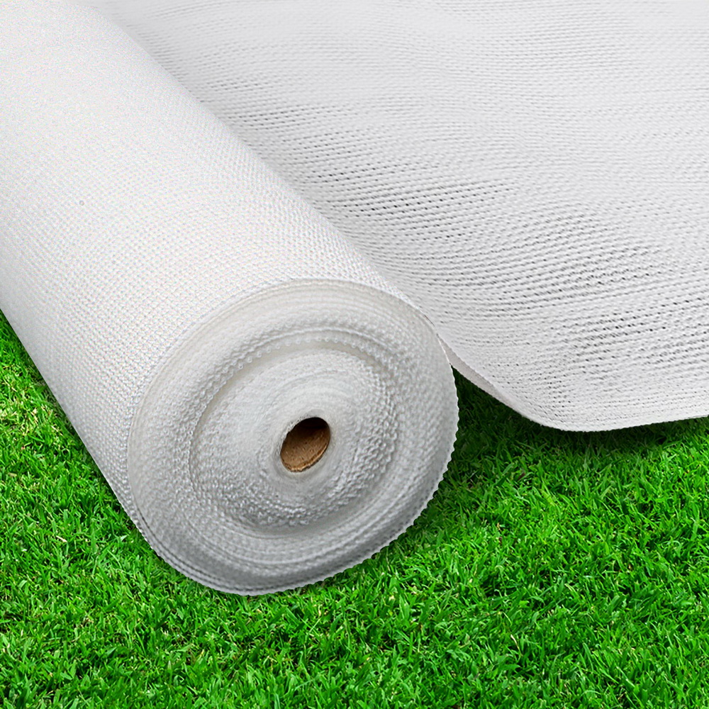SH-CL-183X100-100-R-WH-202502281914-00 Instahut 50% Shade Cloth 1.83x10m Shadecloth Wide Heavy Duty White - Image 1