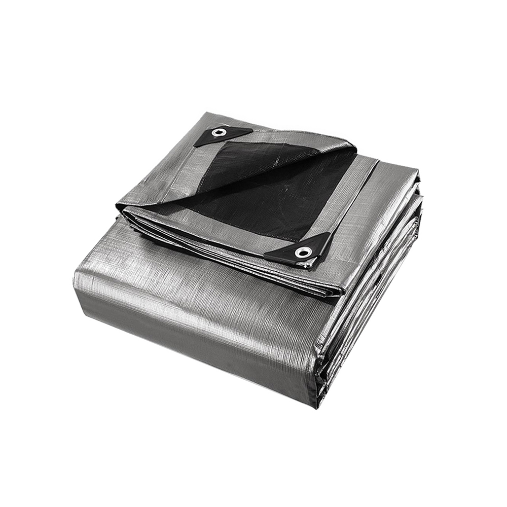 TARP-BKSI-73X9-00 Instahut Tarp Tarpaulin 7.3x9m Canvas Camping Heavy Duty Sun Cover - Image 1