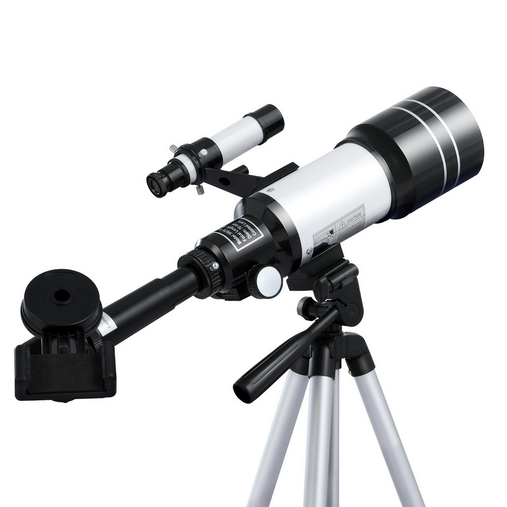 TELESCOPE-TRI-BAK7-3M-WH-145624-00 Portable 150X HD Astronomy Telescope with Tripod Optical Outdoor for Kids Adults - Image 1