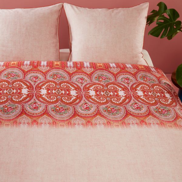 V107-1504298-200751-00 Oilily Line Flower Oilily Cotton Sateen Quilt Cover Sets by Bedding House King - Image 1
