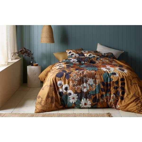V107-5094796-200706-00 Markle Washed Cotton Printed Quilt Cover Set by Accessorize Queen - Image 1