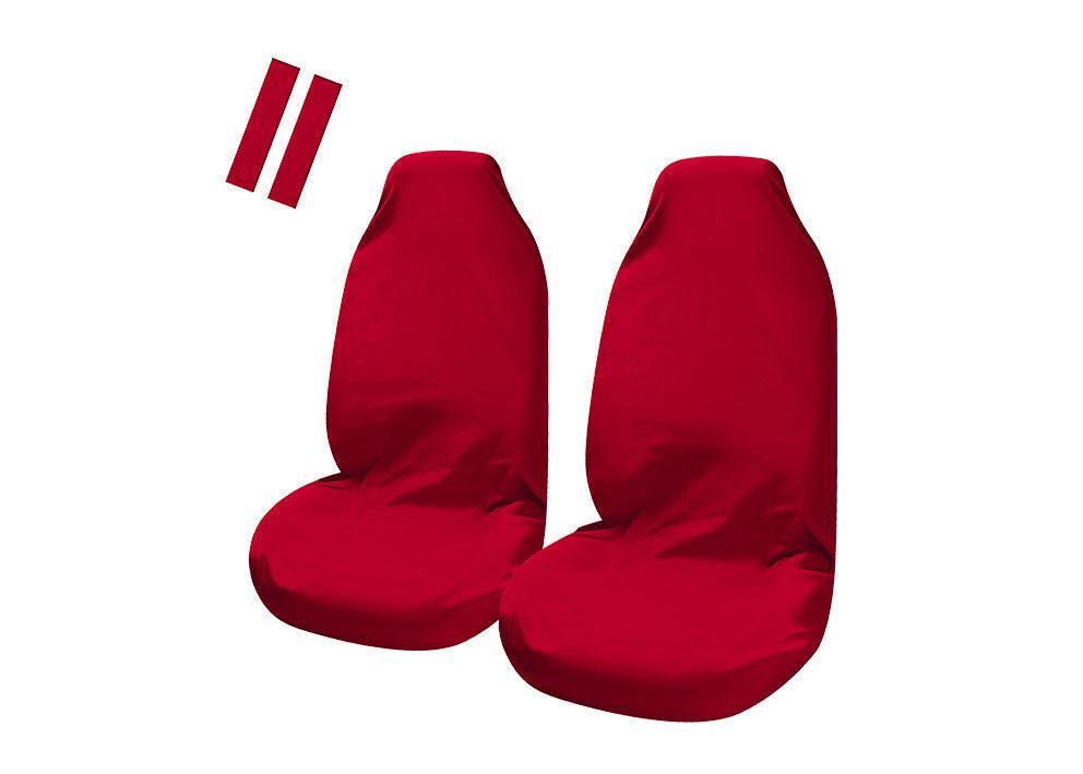 V121-PULSBT005_s-l1600_3c729645-6309-486c-b898-aa29002774c2 Universal Pulse Throwover Front Seat Covers - Bonus Seat Belt Buddies | Red - Image 1