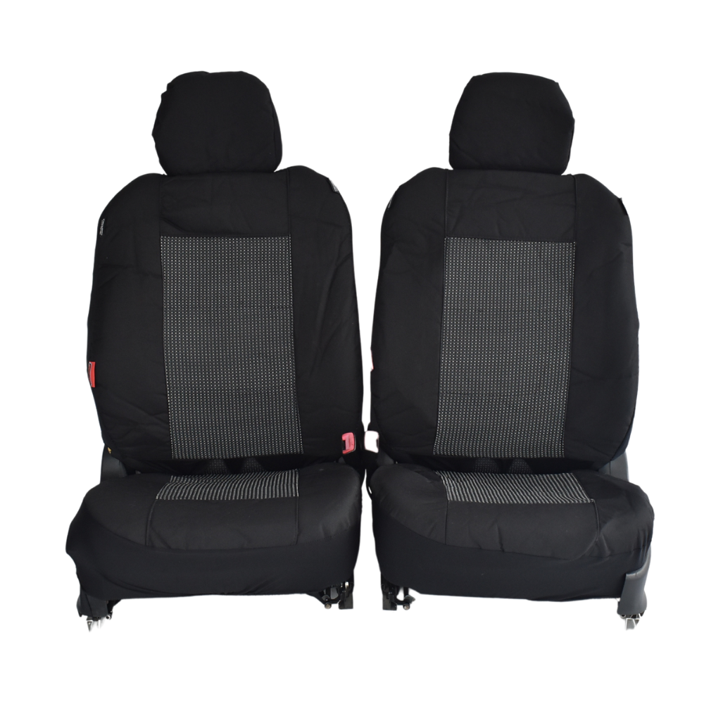 V121-TMDHILU05PRESPBLK_1_6ecfb129-1224-44b6-bef5-059a1a7e7490 Prestige Jacquard Seat Covers - For Toyota Tacoma Dual Cab (2005-2020) - Image 1