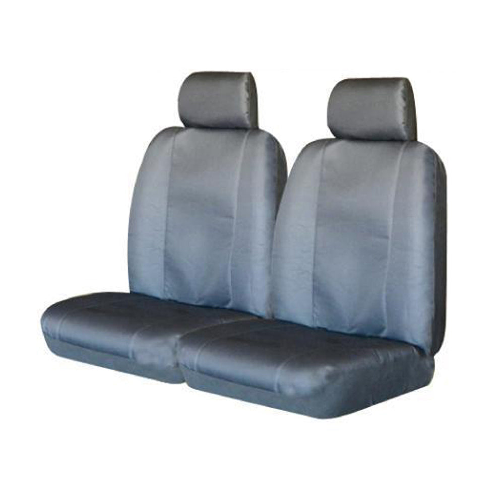 V121-UNICHAL06HGRY_TMDRANG06STALGRY-1_2ae26b41-c3c8-435d-835d-0f1f71d0c458 Challenger Canvas Rear Seat Covers - Universal Size 06/08H - Image 1