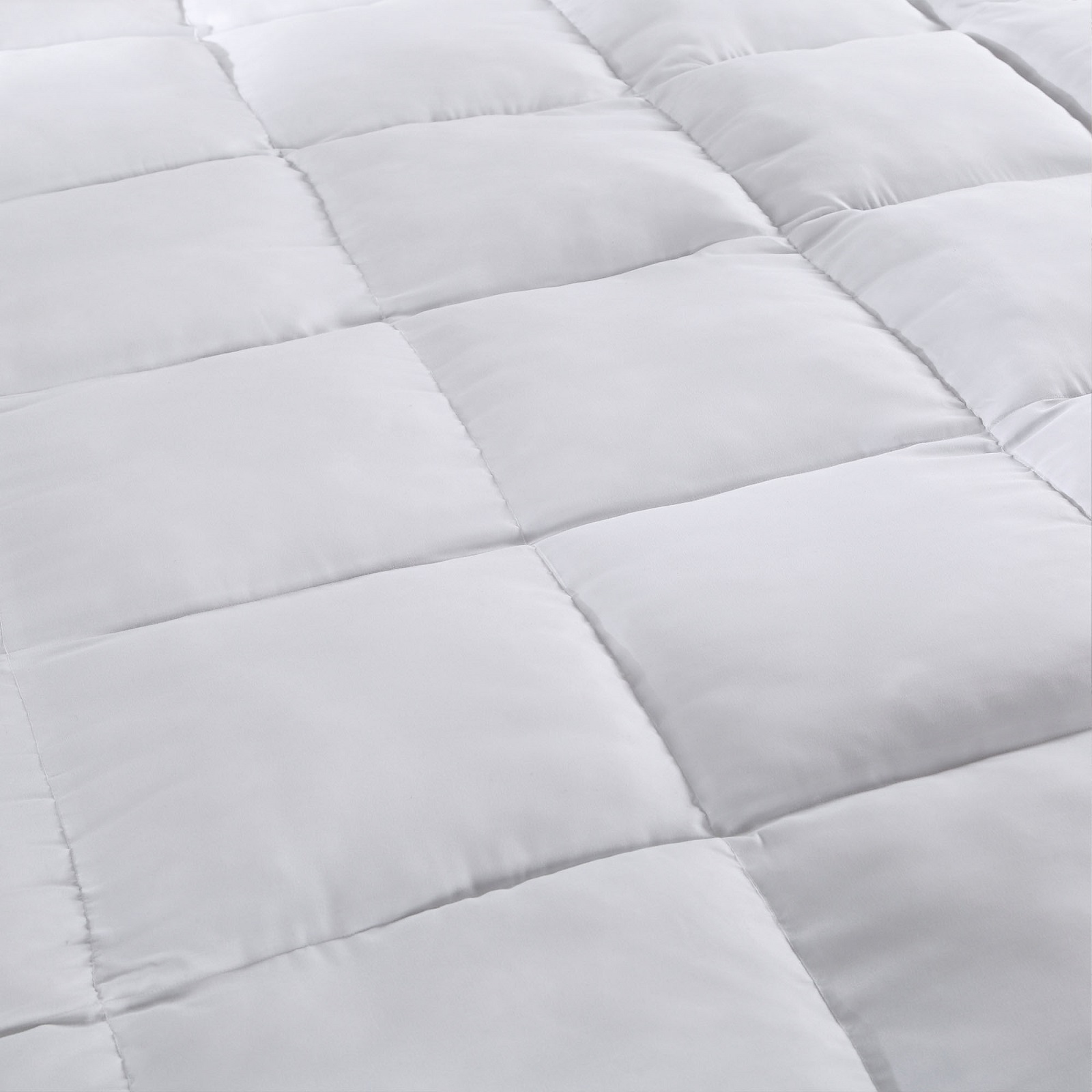 V160-202072-03_10 Royal Comfort 1000GSM Luxury Bamboo Fabric Gusset Mattress Pad Topper Cover - Queen - White - Image 1