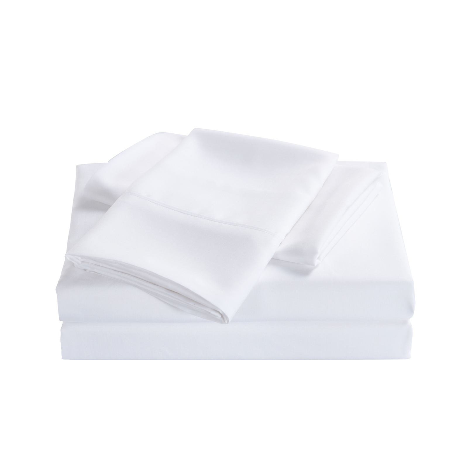 V160-205652_V160-205652-03_1 Royal Comfort 2000 Thread Count Bamboo Cooling Sheet Set Ultra Soft Bedding - Single - White - Image 1
