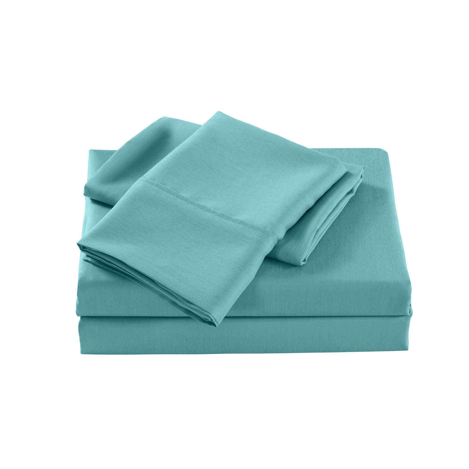 V160-205653_V160-205653-03_1 Royal Comfort 2000 Thread Count Bamboo Cooling Sheet Set Ultra Soft Bedding - Single - Aqua - Image 1