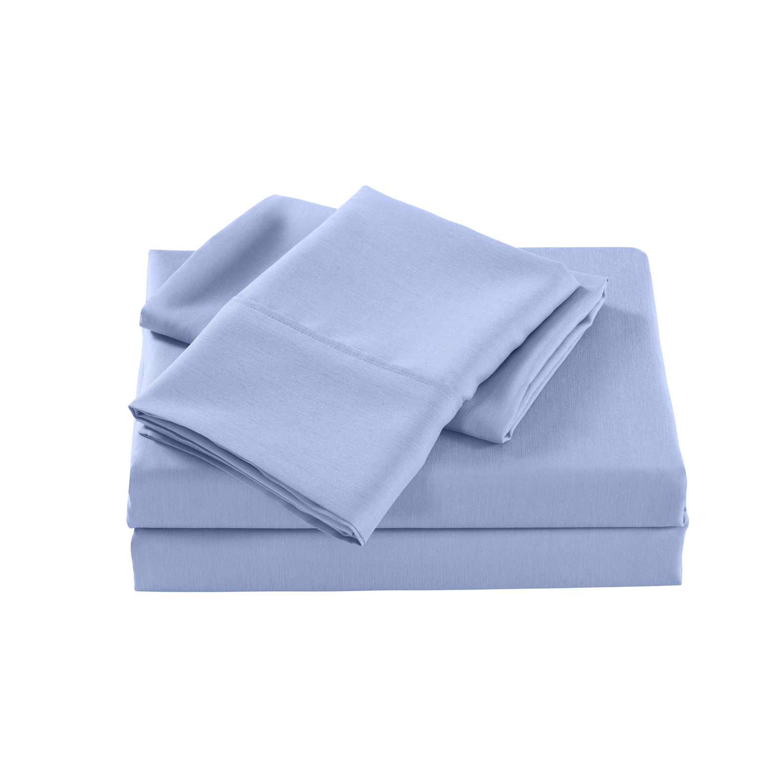 V160-205656_V160-205656-03_1 Royal Comfort 2000 Thread Count Bamboo Cooling Sheet Set Ultra Soft Bedding - Single - Light Blue - Image 1
