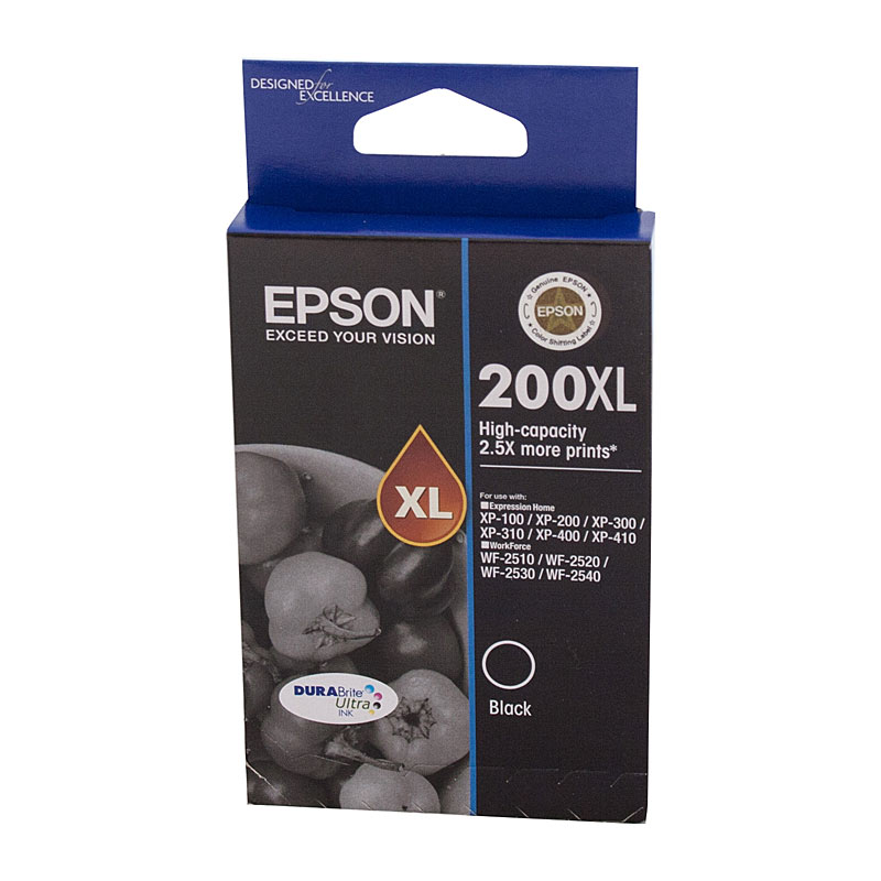 V177-D-E200BXL_uc__68243_1 EPSON 200XL Black Ink Cartridge - Image 1