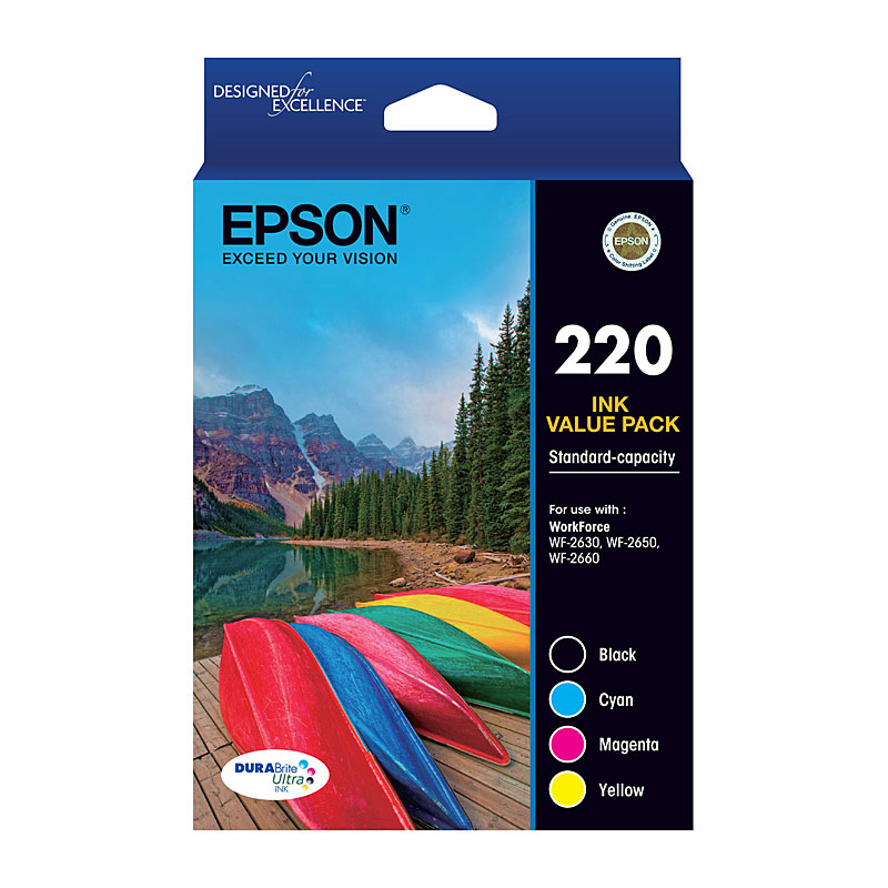 V177-D-E220VP_uc__52360_1 EPSON 220 4 Ink Value Pack - Image 1