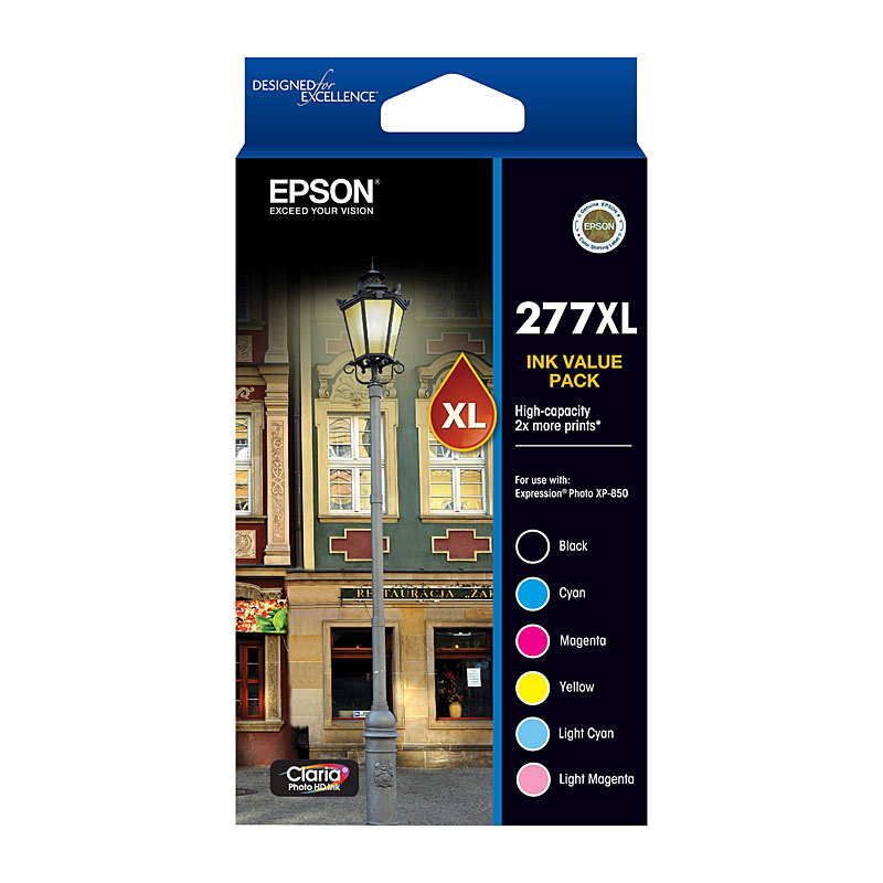 V177-D-E277XLVP_uc__02124_1 EPSON 277XL 6 Ink Value Pack - Image 1
