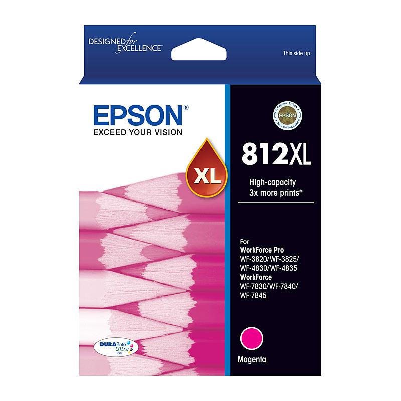 V177-D-E812MXL_uc__09724_1 EPSON 812XL Magenta Ink Cart - Image 1