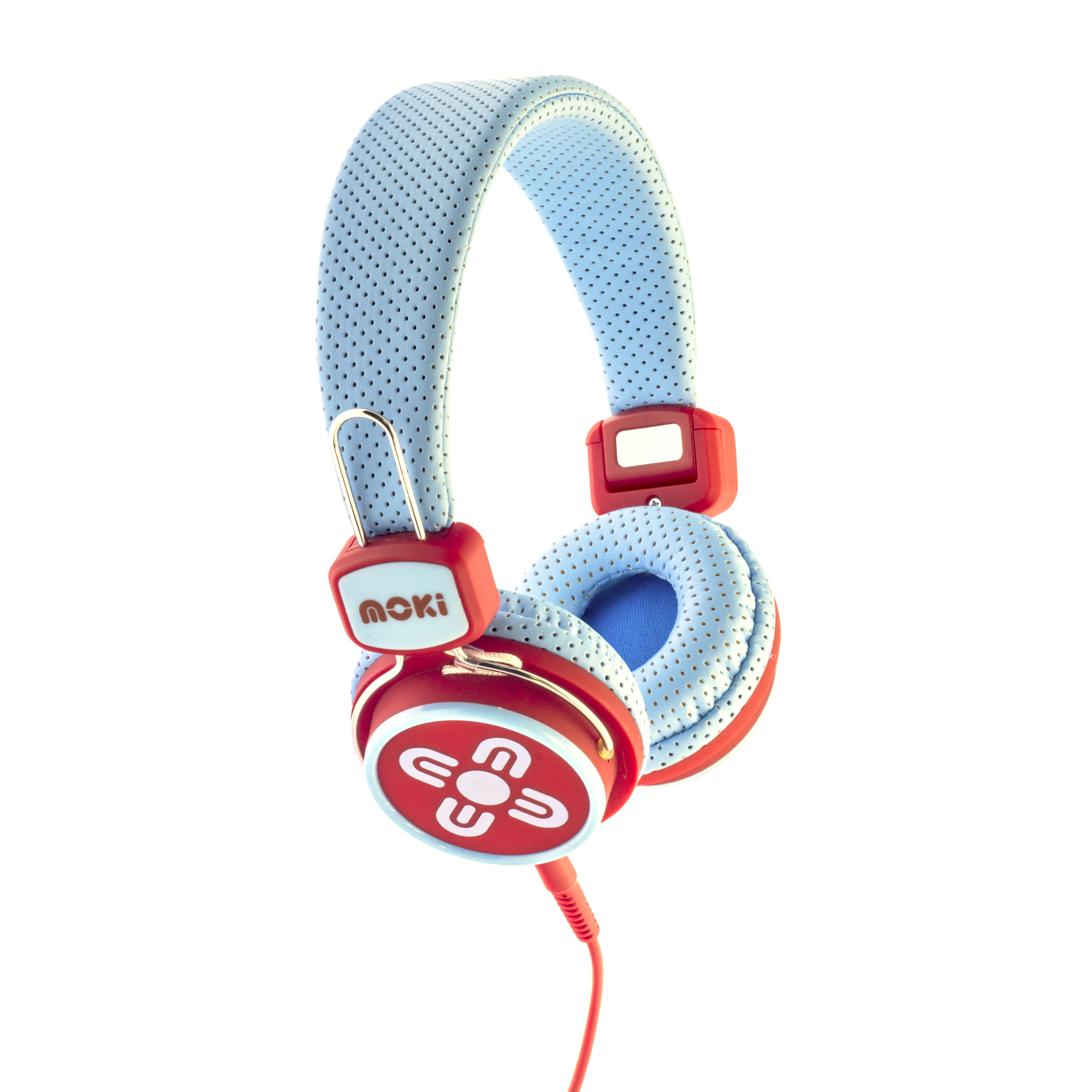 V177-HPKSBR-ACC-HPKSBR-00__72172-00 MOKI Kid Safe Volume Limited Blue & Red Headphones - Image 1