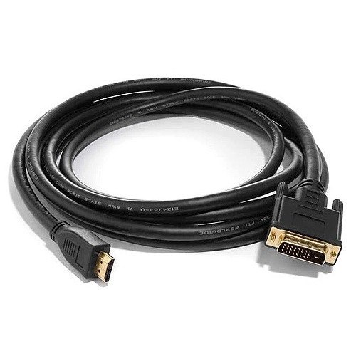 V177-L-CB8W-RC-HDMIDVI-3-CB8W-RC-HDMIDVI-3__04750-00 8WARE High Speed HDMI to DVI-D Cable 3m Male to Male - Image 1