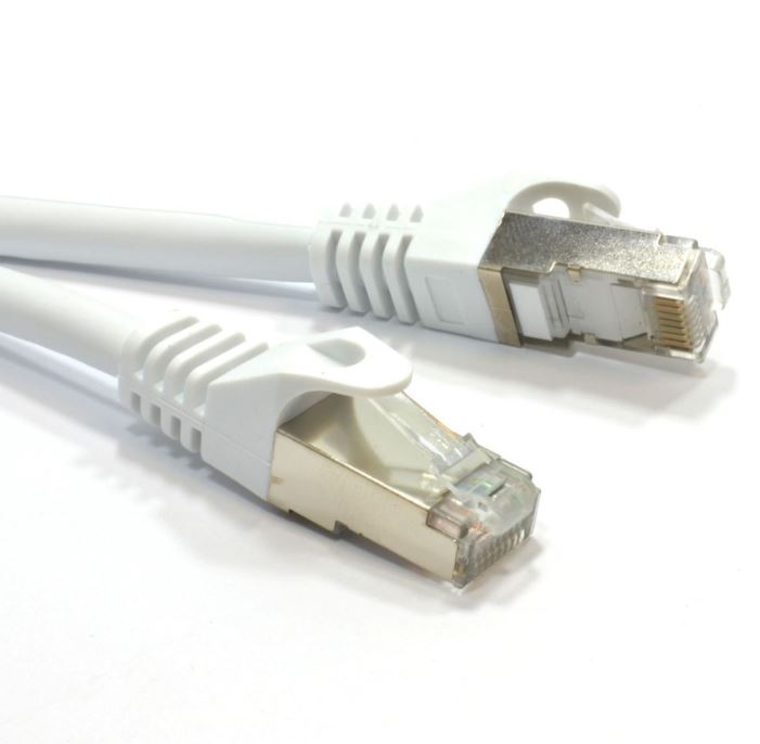V177-L-CBAT-CAT6AGRY3_CBAT-CAT6AGRY3__85644_1 ASTROTEK CAT6A Shielded Cable 3m Grey/White Color 10GbE RJ45 Ethernet Network LAN S/FTP LSZH Cord 26AWG PVC Jacket - Image 1