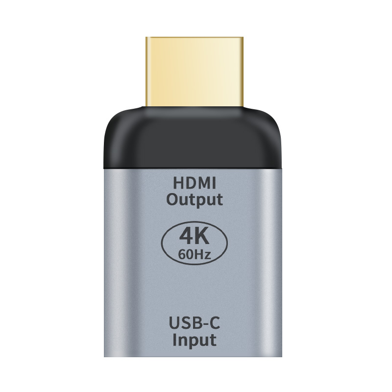 V177-L-CBAT-HDMIUSBC-MF_CBAT-HDMIUSBC-MF__95434_1 ASTROTEK USB-C to HDMI Female to Male Adapter support 4K@60Hz Aluminum shell Gold plating for Windows Android Mac OS - Image 1
