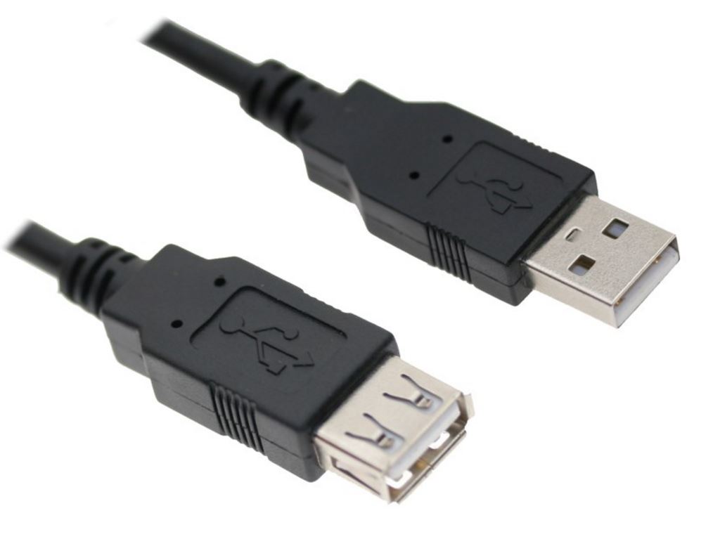 V177-L-CBAT-USB2-AA-1.8M_CBAT-USB2-AA-1.8M__65938_1 ASTROTEK USB 2.0 Extension Cable 2m - Type A Male to Type A Female Transparent Colour RoHS CBAT-USB2-AA-3M - Image 1