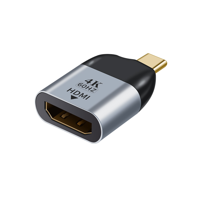 V177-L-CBAT-USBCHDMI-MF_CBAT-USBCHDMI-MF__36401_1 ASTROTEK USB-C to HDMI Male to Female Adapter support 4K@60Hz Aluminum Shell Gold Plating for Windows Android Mac OS - Image 1