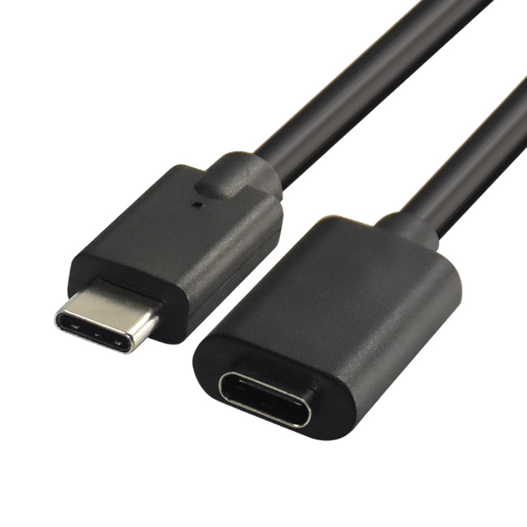 V177-L-CBAT-USBCUSBC-MF_CBAT-USBCUSBC-MF__68180_1 ASTROTEK USB-C Extension Cable 1m Type C Male to Female ThunderBolt 3 USB3.1 Charging & Data Sync for Nintendo Switch MacBook Pro Dell XPS MS Surface - Image 1