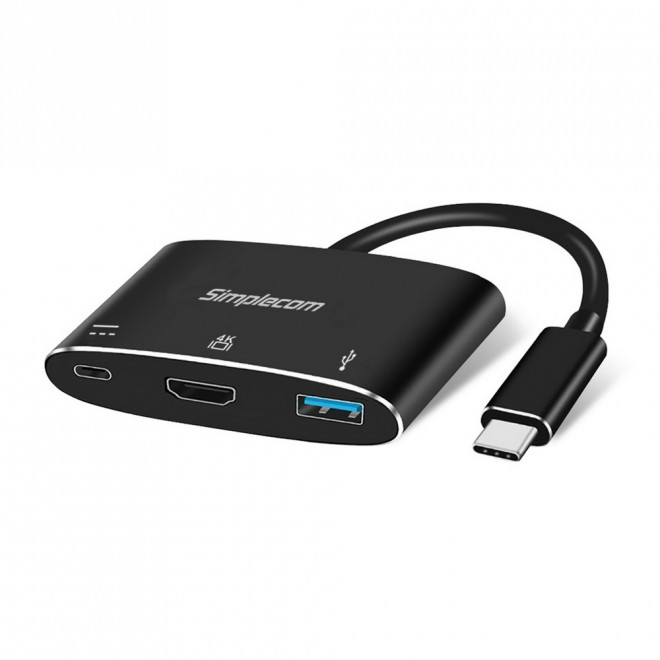 V177-L-HXSI-DA310-HXSI-DA310__51753-00 SIMPLECOM DA310 USB 3.1 Type C to HDMI USB 3.0 Adapter with PD Charging (Support DP Alt Mode and Nintendo Switch) - Image 1
