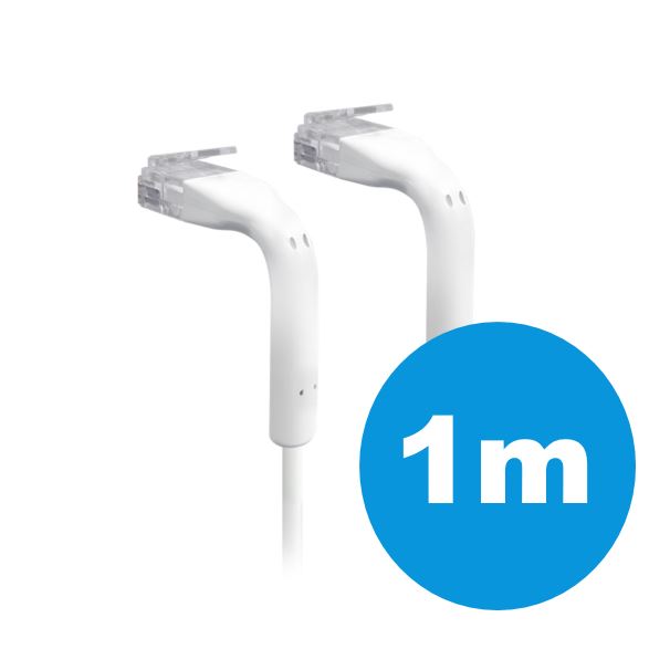 V177-L-NHU-UC-PATCH-1M-RJ45_NHU-UC-PATCH-1M-RJ45__02128_1 UBIQUITI patch cable with both end bendable RJ45 1m - White - Image 1
