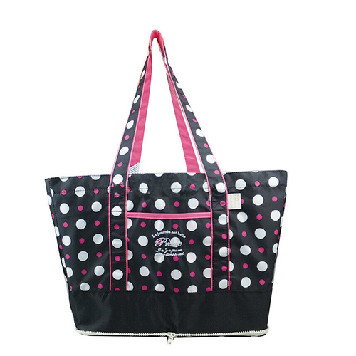 V201-W12583201-191429-00 Large Supermarket Shopping Bag Eco Grocery Shoulder Bag Tote Foldable Reusable - Image 1