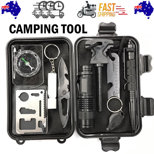 V201-W12991621-202503252028-00 Camping Tool Emergency Survival Equipment Set Outdoor Sport Tactical Hiking Kit - Image 1
