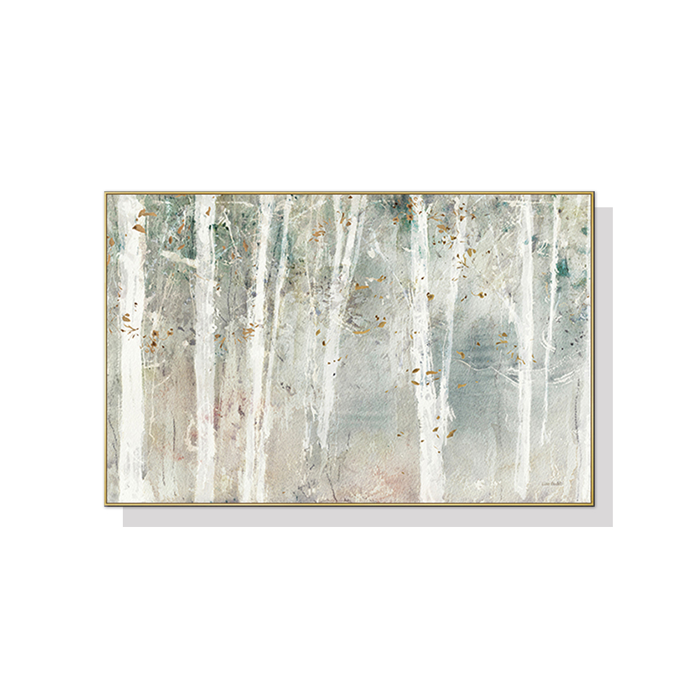 V207-1050_Forest-hang-painting-style_1 Wall Art 60cmx90cm Forest hang painting style Gold Frame Canvas - Image 1