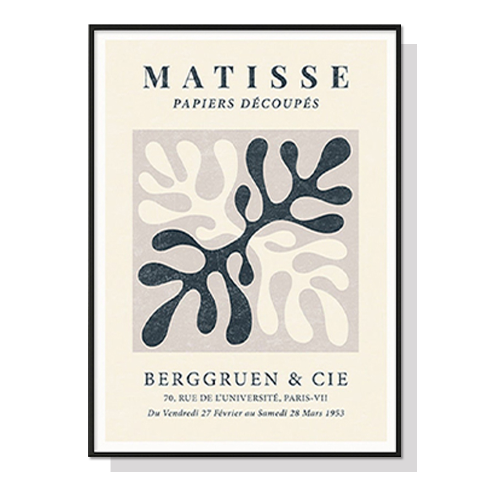 V207-1095_Henri-Matisse_1 Wall Art 60cmx90cm Henri Matisse Black Frame Canvas - Image 1