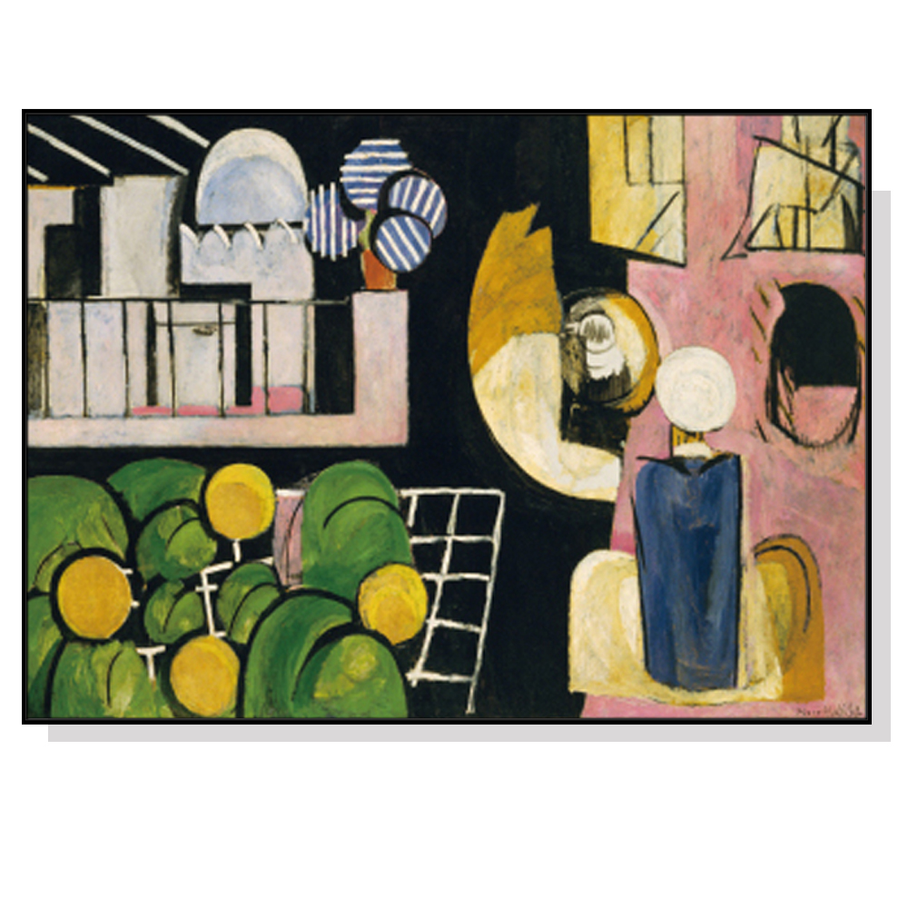 V207-1164_Moroccans-By-Henri-Matisse-black_1 Wall Art 60cmx90cm Moroccans By Henri Matisse Black Frame Canvas - Image 1