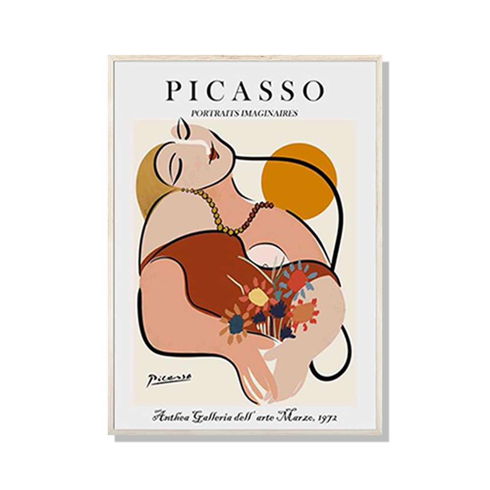 V207-1608-67256-00 Wall Art 70cmx100cm Le Reve by Pablo Picasso Wood Frame Canvas - Image 1