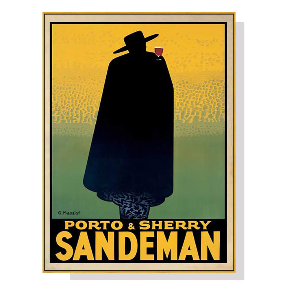 V207-1870-83893-00 Wall Art 80cmx120cm Sandeman Gold Frame Canvas - Image 1