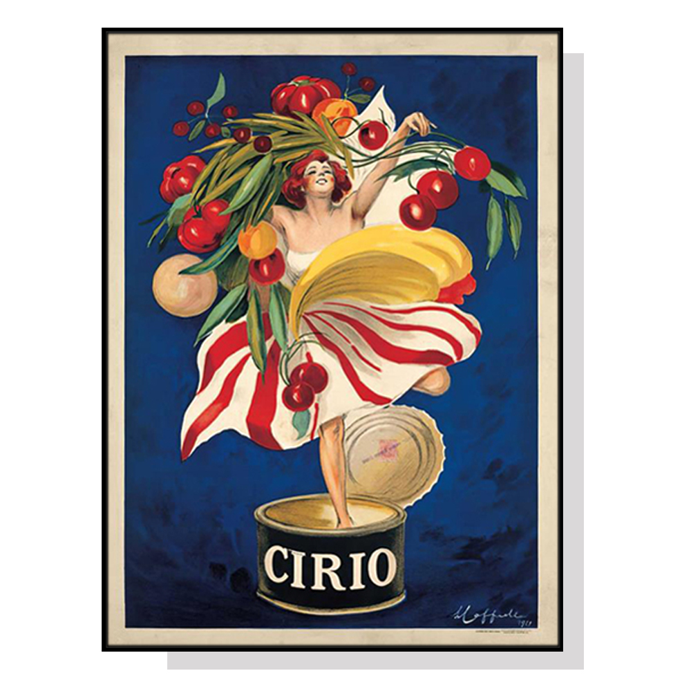 V207-1900-83931-00 Wall Art 70cmx100cm Cirio By Leonetto Cappiello Black Frame Canvas - Image 1