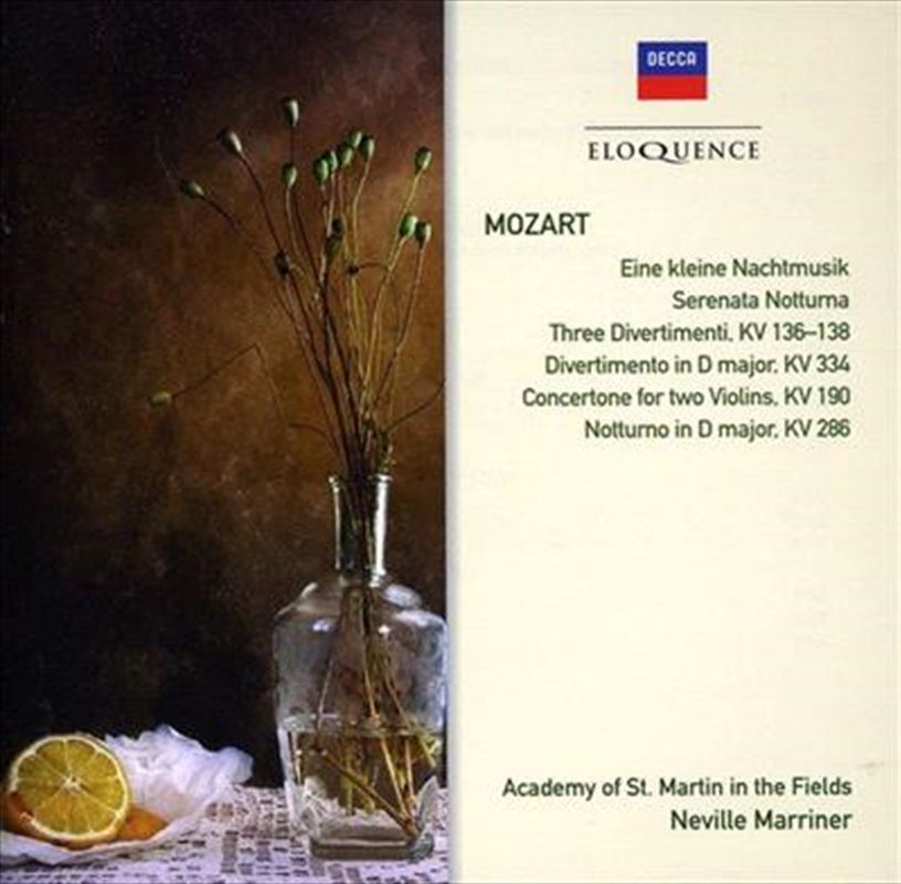 V210-2200530-202507021725-00 Mozart: Serenades And Divertim - Marriner, Neville Cd Album - Image 1