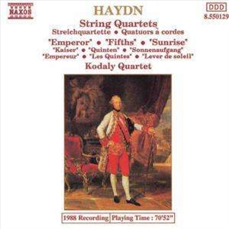 V210-229239-202502241325-00 Haydn Emperor / Fifths - Kodaly Quartet Cd Album - Image 1