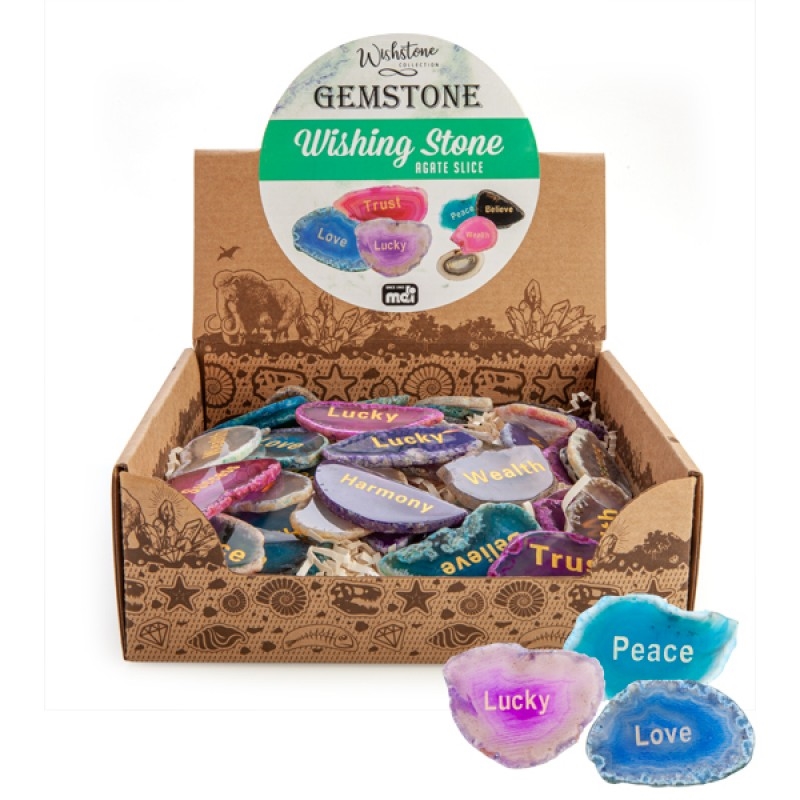 V210-2670943-SDC_2670943_2022-25-2-13-42-19-00 Gemstone Wishing Stone - Agate Slice (SENT AT RANDOM) - Image 1