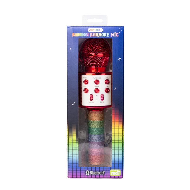 V210-2900742-202503071745-00 Wireless Karaoke Mic Rainbow - Image 1
