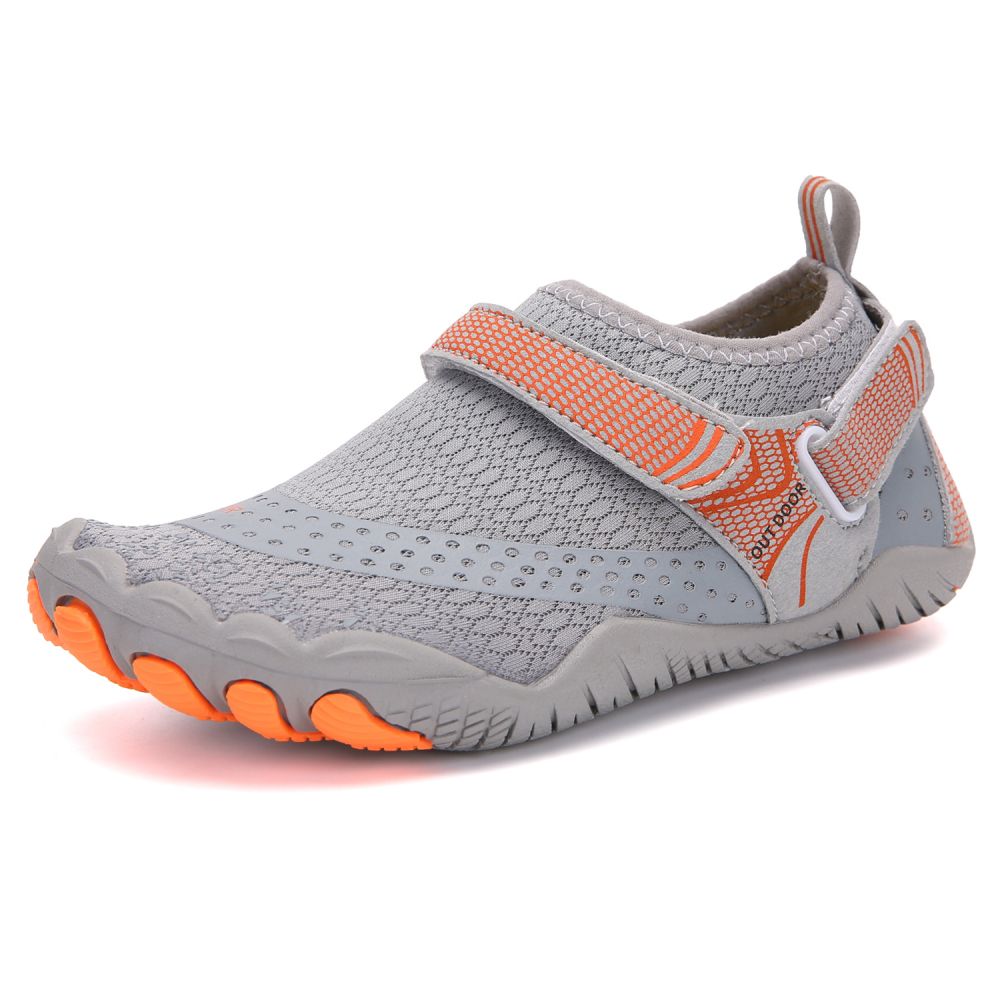 V213-04WS-A-K-NGRY4_e0LnSRz_1 Kids Water Shoes Barefoot Quick Dry Aqua Sports Shoes Boys Girls - Grey Size Bigkid US4 = EU36 - Image 1