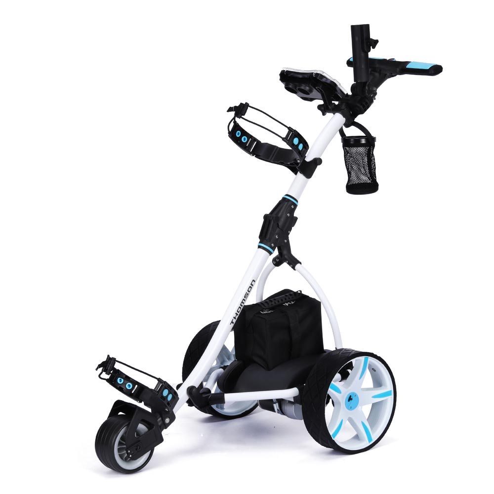 V219-GLFBUGTHOA18W-44412-00 THOMSON Golf Buggy Electric Trolley Automatic Motorised Foldable Cart Powered - Image 1
