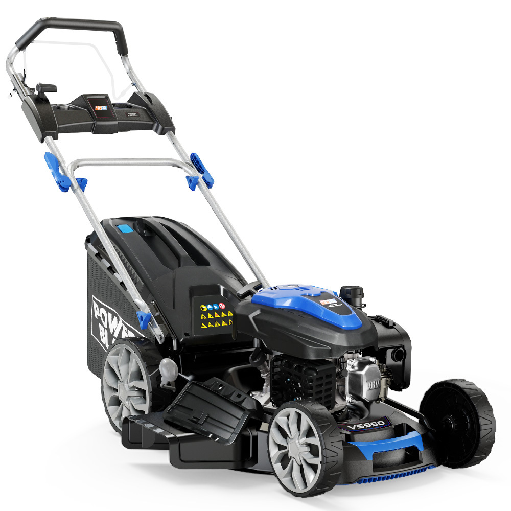 V219-MOWSPRPB20EA-225658-00 POWERBLADE 20" 200cc Self-Propelled Lawn Mower, Electric Start, 7 Height, Steel Deck, Deck Wash Port, OHV 4-Stroke Petrol - VS950 - Image 1