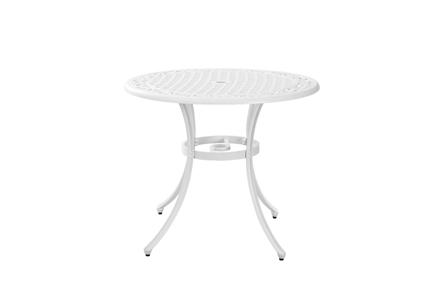 V231-CAT-090WHITE-202506031300-00 Marco Aluminium 90cm table - Image 1