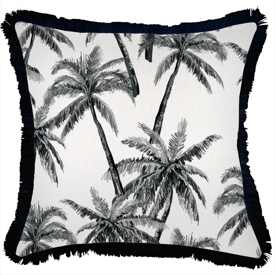 V236-EP13215902CF_EP13215902CF_Indoor-Outdoor-Cushion-Cover-Castaway Cushion Cover-Coastal Fringe Black-Castaway-45cm x 45cm - Image 1