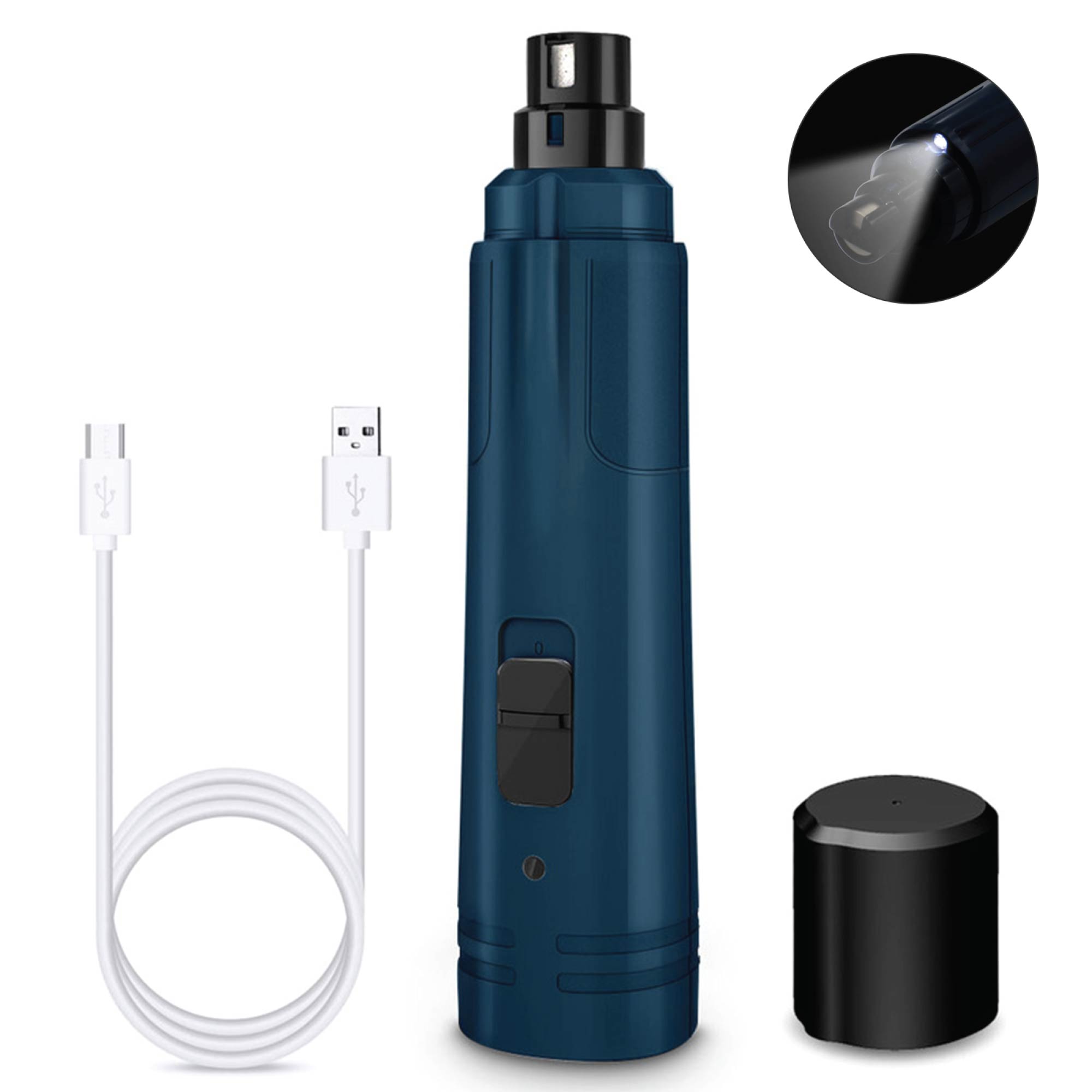 V238-SUPDZ-39571400294480-202507252302-00 LED Light Pet Nail Grinder Dog Cat Electric Trimmer 2 Speed Rechargeable Filer - Image 1