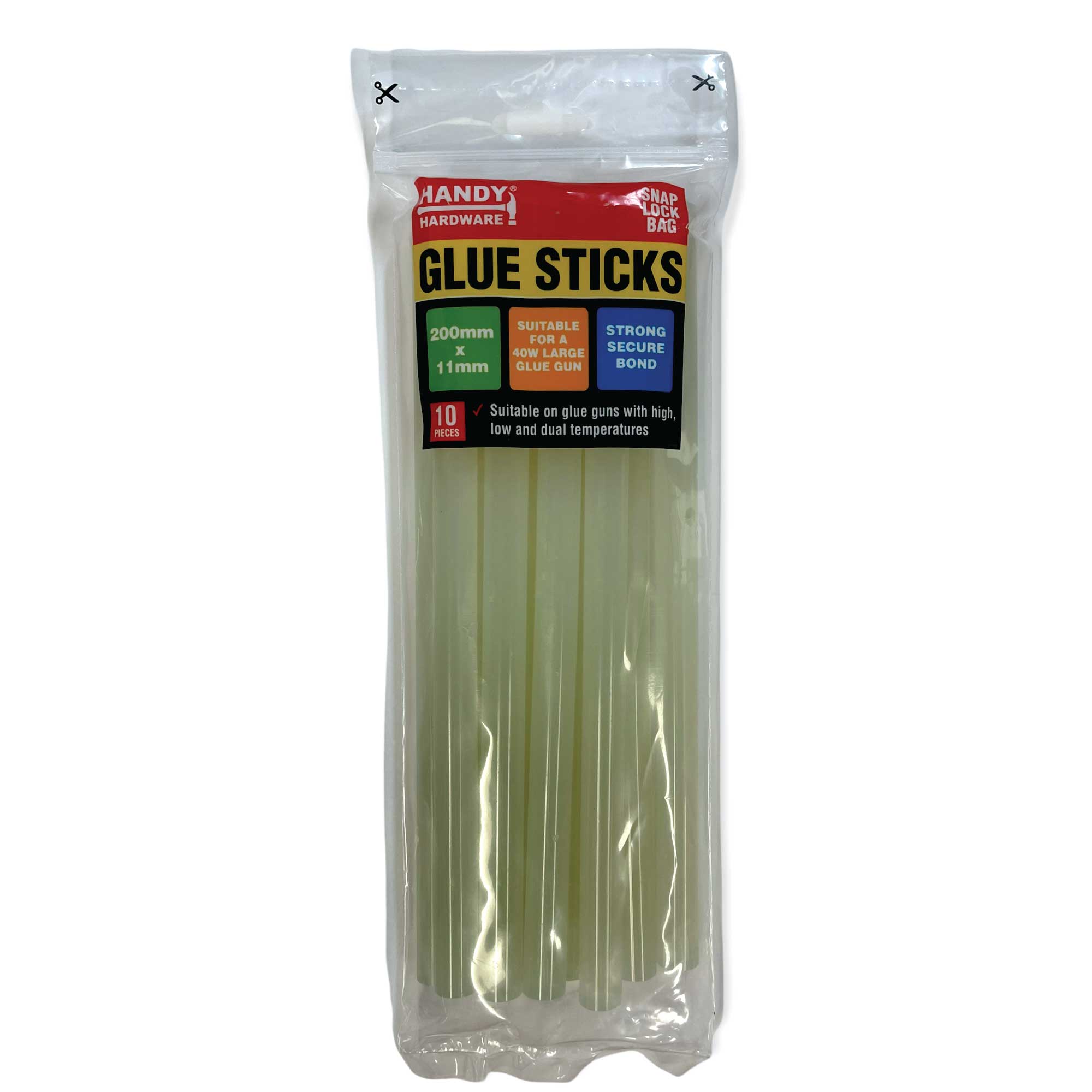 V238-SUPDZ-39605922005072-202505221655-00 10x Hot Melt Glue Sticks 200mmx11mm Clear 40w Gun Craft Stick Adhesive - Image 1