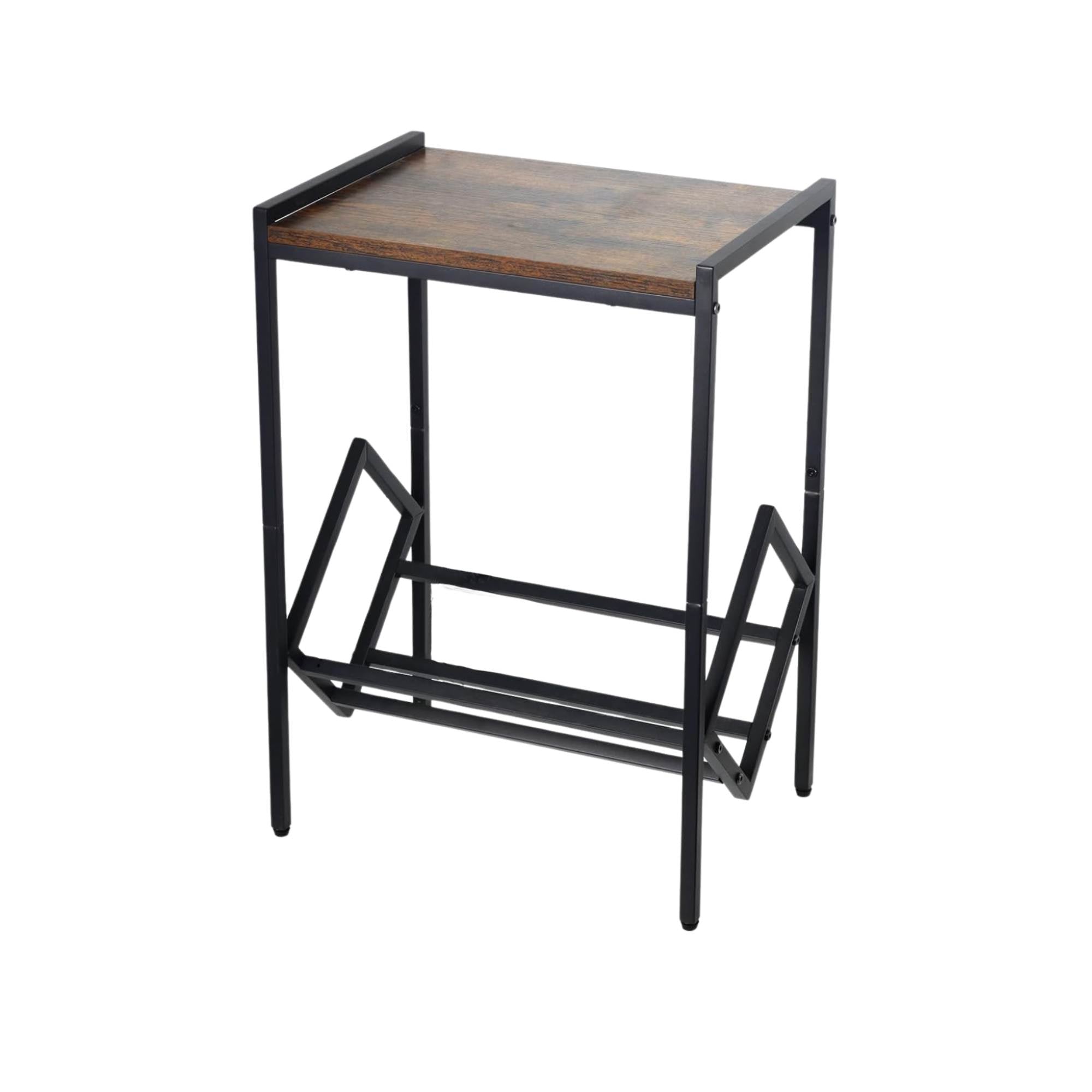 V238-SUPDZ-41084844769360-202507281326-00 Social Hike Turntable Player Stand & Vinyl LP Record Album Storage - Black Metal - Image 1